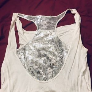 Medium white Express tank top